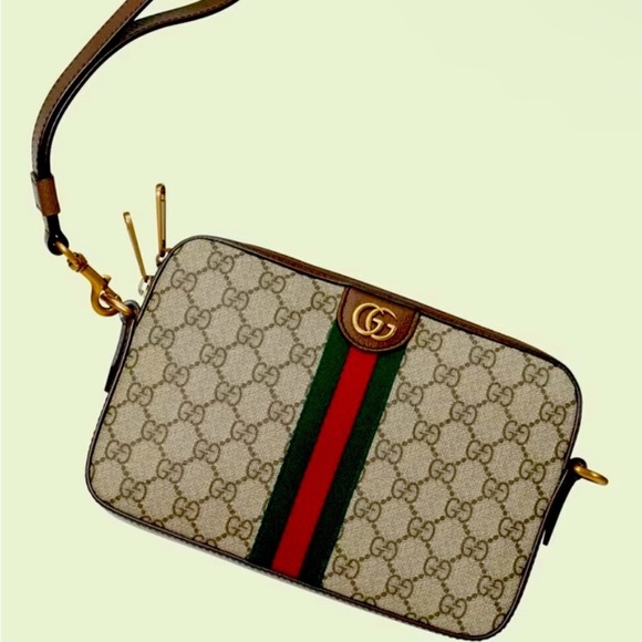 Gucci Brown and Red Men's Bag - Picture 3 of 6